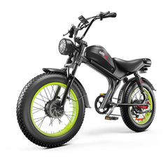 EMOKO C93 Electric Bike - Dual 2000W Motors - Removable 23ah Battery - up to 100 Km Range - Shimano 7 - Speed Gears - Hydrualic Brake - 20" Wheels, Blue Color