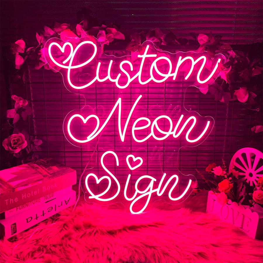 HDJSIGN Custom Neon Sign for Wall Decor Personalized LED Neon Signs Bedroom Decorations Preppy Room Decor Aesthetic Neon Name Sign Wedding Party Home