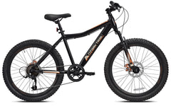 Ozark Trail 24" Glide Mountain Bike, 8 Speed, Black, Teen, Unisex