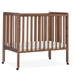 Delta Children Lee Portable Folding Mini Crib with 1.5 - Inch Mattress - Greenguard Gold Certified, Bianca White