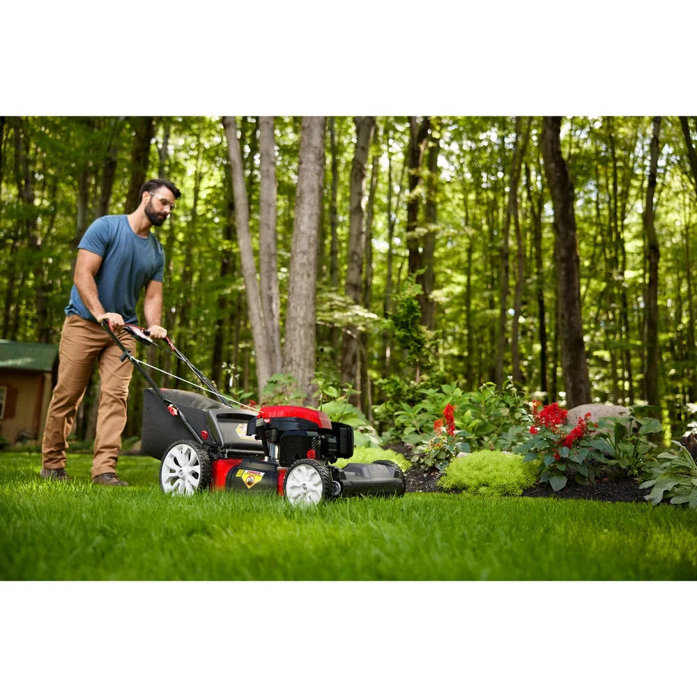 Troy Bilt TB230C | High - Wheel Self - Propelled Mower | 163cc Troy - Bilt Engine | 11" Rear Wheels | 3 - in - 1 Deck | Variable Speed FWD