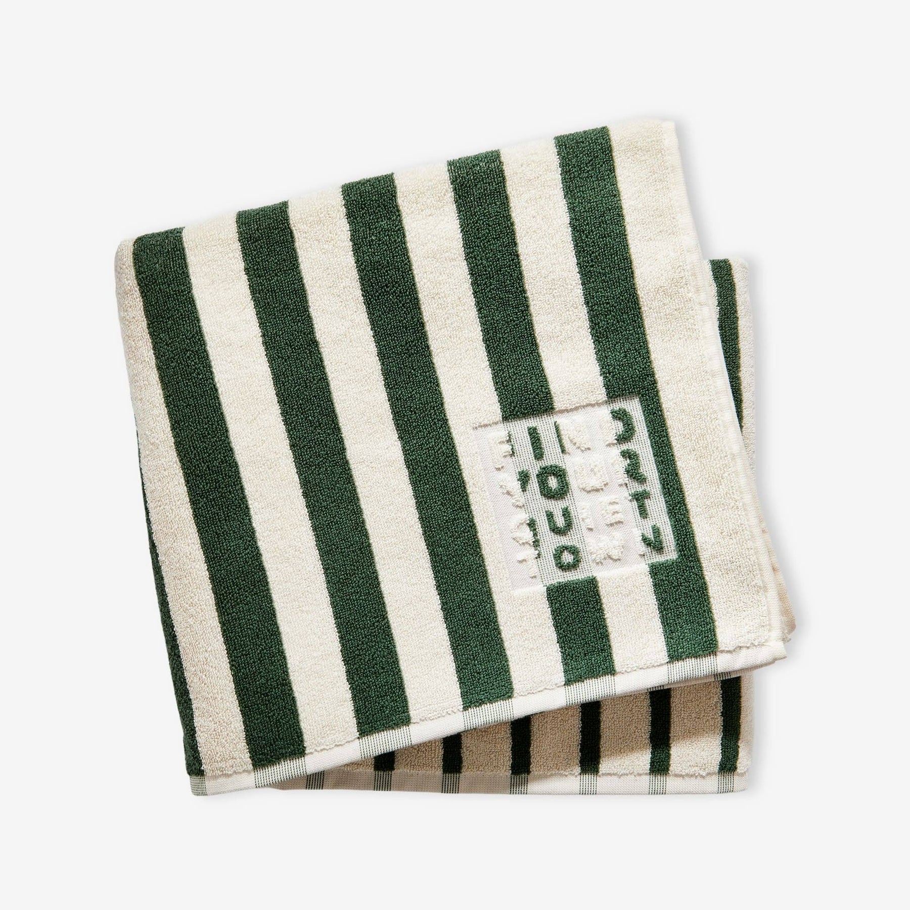 Ojai Towel Pine | Green Cotton Bath Towel | Quiet Town