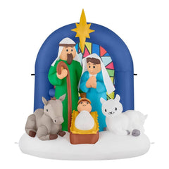 6 ft. LED Nativity Scene Inflatable Home Accents Holiday 23GM14592