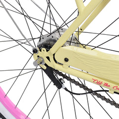 26" Margaritaville Women'S 3 - Speed Cruiser Bike, Yellow