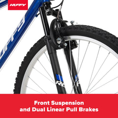 Huffy 26" Rock Creek Mountain Bike, Fits Riders 5'0"+, Blue, Adult, Men'S
