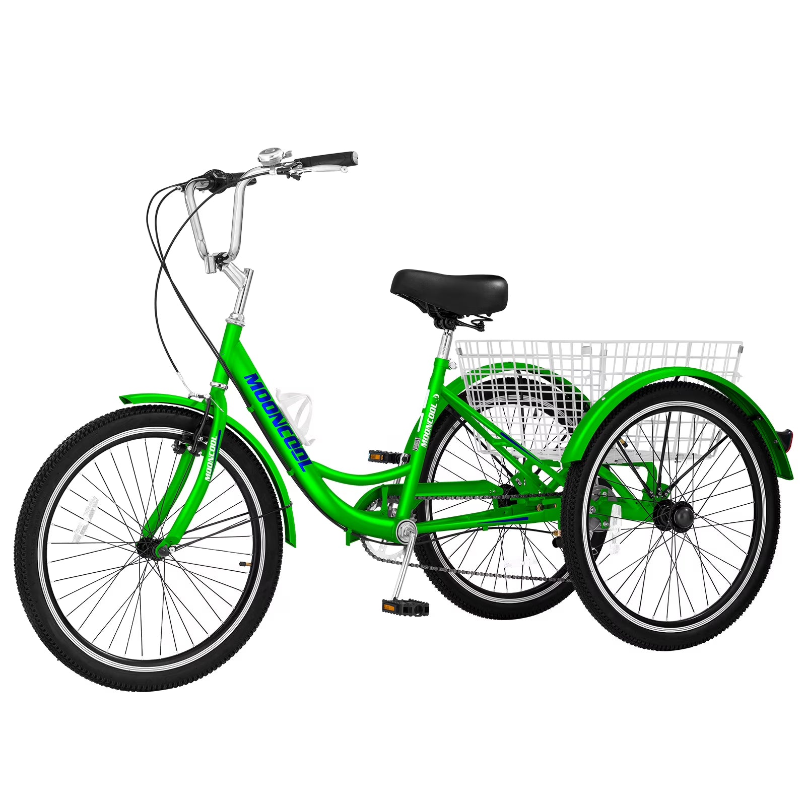FICISOG 7 Speed Adult Tricycle for Women, 20/24/26 in Adult Trike with Basket, 3 Wheel Bikes for Adults Seniors, Cruise Trike for Shopping Picnic