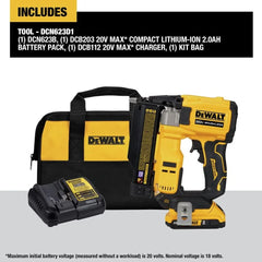 Dewalt DCN623D1 20 - Volt MAX Atomic Compact Cordless Pin Nailer Kit, Brushless Motor, 23 Gauge, Battery - Quantity 1