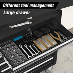 5 - Drawer Rolling Tool Chest Tool Storage Cabinet with Wheels Tool Organizer Box