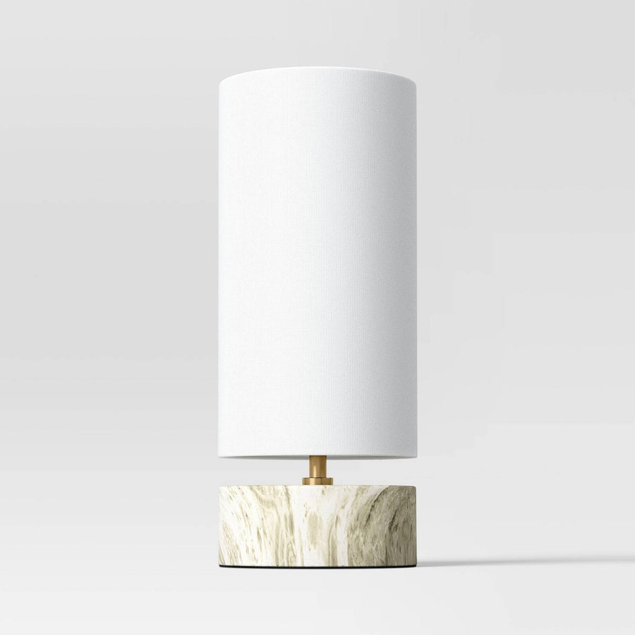 Faux Marble Mini Table Lamp Green - Threshold