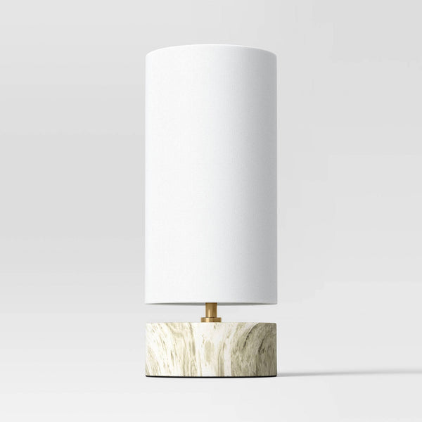 Faux Marble Mini Table Lamp Green - Threshold