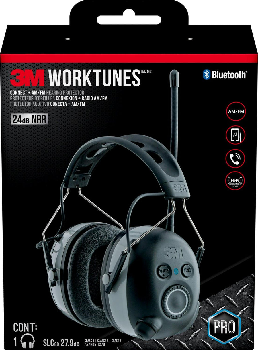 3M Worktunes Connect. AM/FM Hearing Protector. Bluetooth Technology