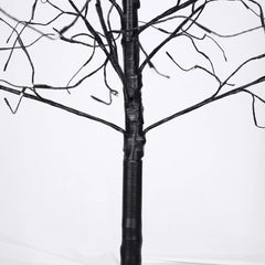 AECOJOY 3 Pac Christmas Tree with Purple Lights, 4FT 5FT and 6FT, Lighted Black Tree for Halloween Decoration