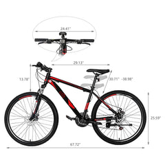 26 in 21 Speed explorer Red Black Mountain Bike