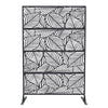 Accreate Decorative Wrought Privacy Screen - Easy Snap - Together Room Divider for Indoor/Outdoor Use, Breathable Wind - Resistant Partition with Anti - Tip Base (6x3.8ft)
