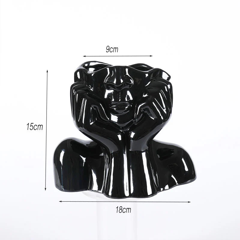 Modern Ceramic Flower Vase – Decorative Desktop & Floor Home Decor Pot