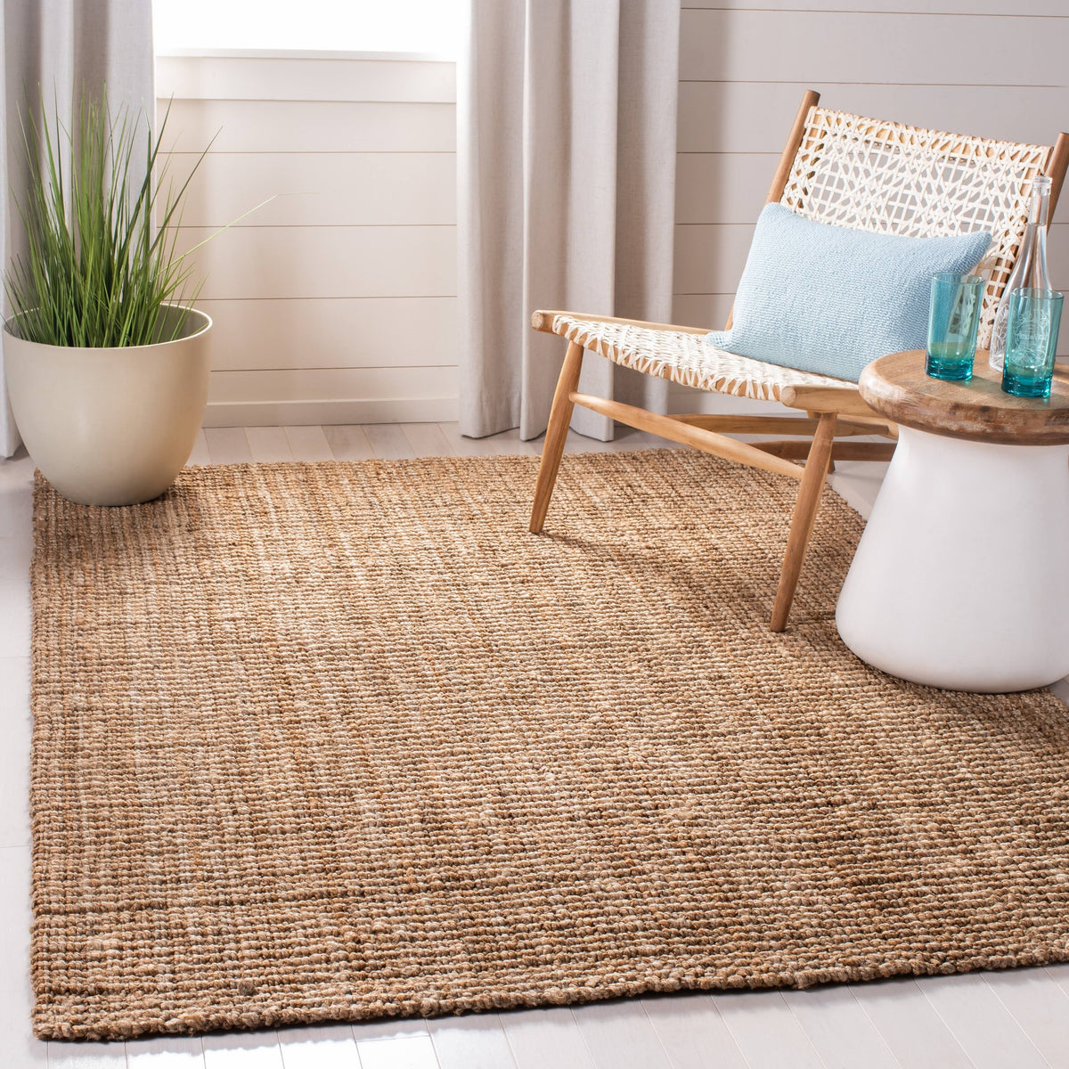 Martha Stewart Rug Collection MSR9551A - Natural - 6' x 9'