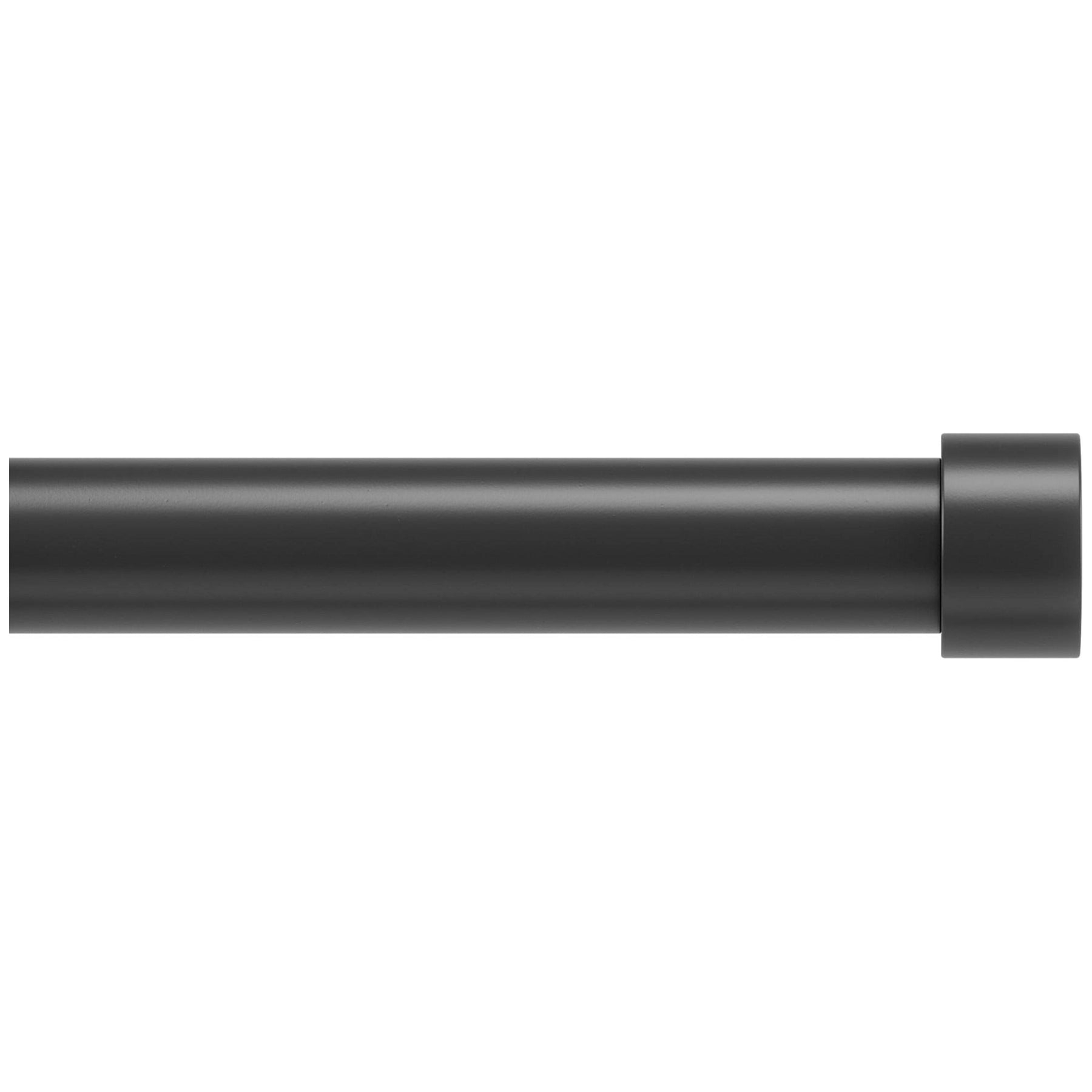 Umbra Cappa Adjustable Window Curtain Rod, Brushed Black