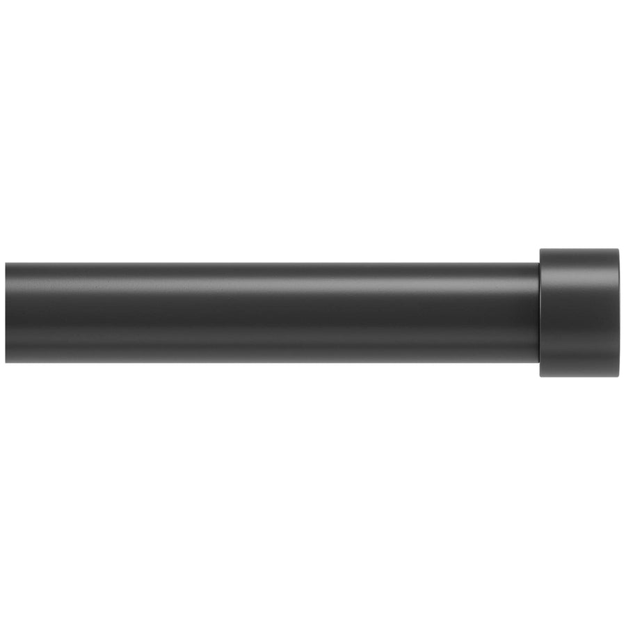 Umbra Cappa Adjustable Window Curtain Rod, Brushed Black