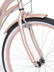 26 In. Bayside Women'S Cruiser Bike, Rosé Gold