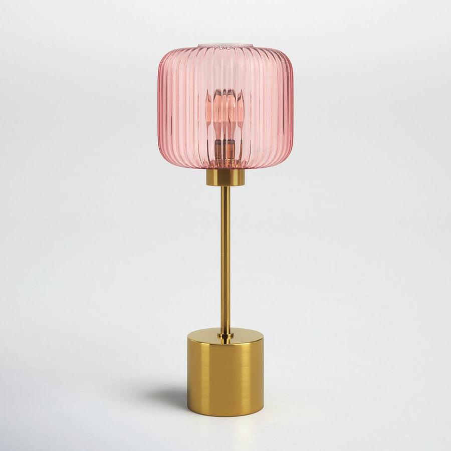 Gracieleigh 21.25" Table Lamp Joss & Main Shade Color: Pink