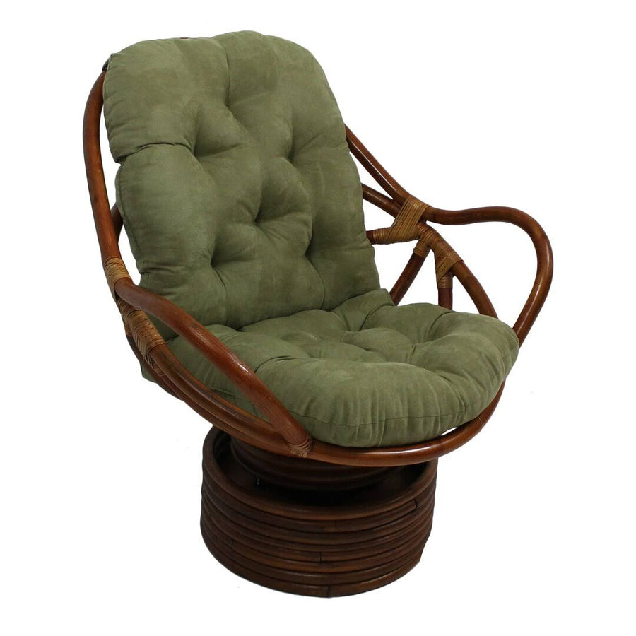 Bay Isle Home Lounge Chair CUSHION; Solid Twill - Sage (Green)