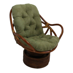 Bay Isle Home Lounge Chair CUSHION; Solid Twill - Sage (Green)