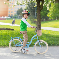 Bstjewey 20 in Girls Bike with Basket, Kids Bicycle for Ages 7 - 13