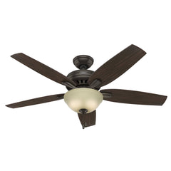 Hunter Newsome 52" Ceiling Fan with Light - Premier Bronze