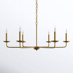 Baltray 6 - Light Candle Style Classic/Traditional Chandelier Joss & Main Finish: Brass, Size: 18.5" H x 42" W x 42" D