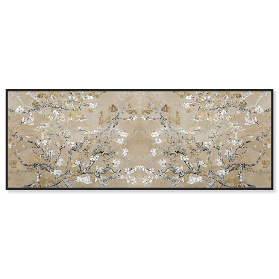 The Oliver Gal Artist Co. French 20 in x 54 in, Van Gogh in Gold Blossoms Inspiration Twin, Large Canvas Wall Art, Living Room, Gold