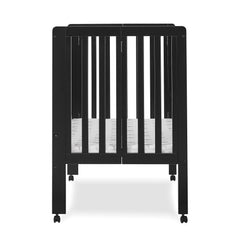 Delta Children Lee Portable Folding Mini Crib with 1.5 - Inch Mattress - Greenguard Gold Certified, Bianca White
