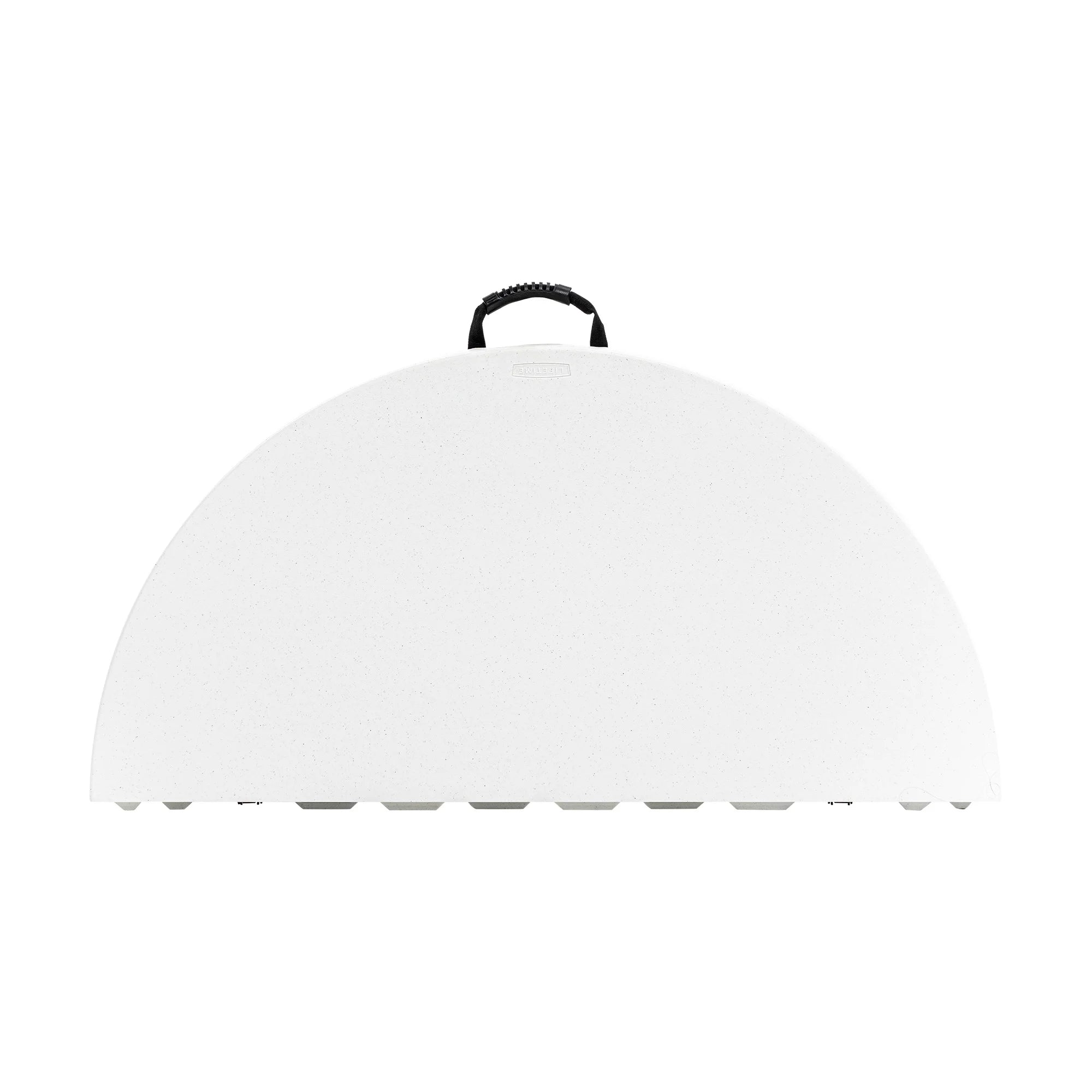 Lifetime 48 in Round Fold - in - Half Table, Indoor/Outdoor Essential, White Granite (280064)