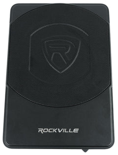 Rockville SS10P 10" 800w Slim Under - Seat Powered Car/Truck Subwoofer Sub+Amp Kit