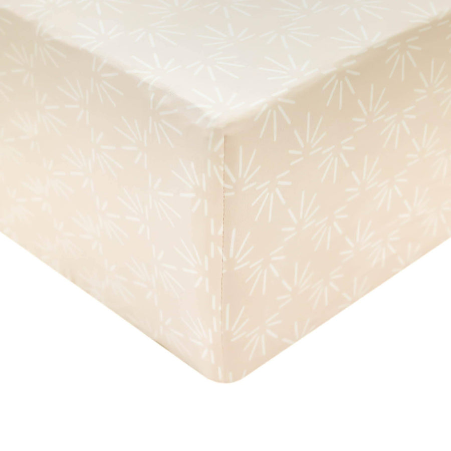 Copper Pearl Premium Knit Fitted Crib Sheet | Sol