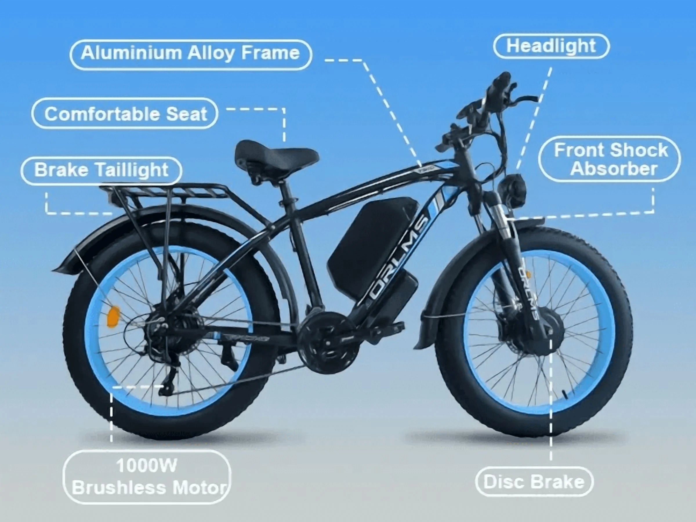 (US in Stock) 5000W Peak Dual Motor Electric Bike for Adults, 60V 25AH Removable Battery Ebike, 50MPH AWD 21 - Speed Mountain Snow E - Bike with 26" x 4.0 Fat Tire, Long Range Mountain Off - Road Ebikes