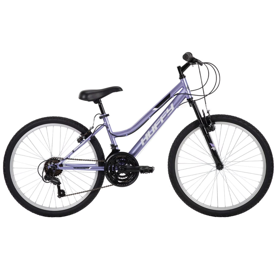 Huffy 24" Rock Creek Mountain Bike, Fits Riders 4'8" - 5'8", Purple, Adult, Women'S