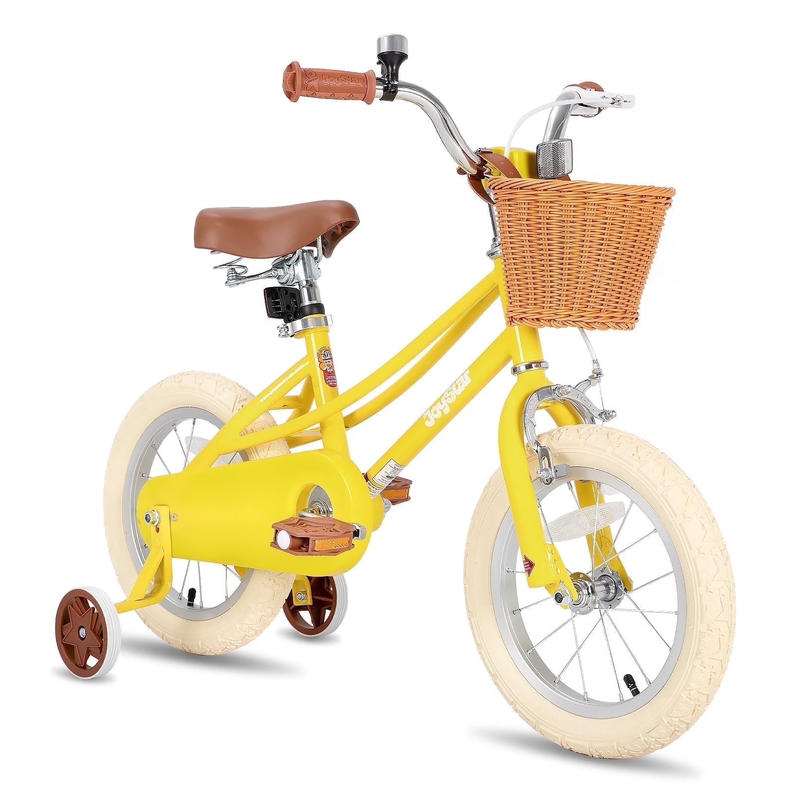 JOYSTAR Girls Bike for 2 - 12 Years Old Toddlers and Kids, 12" 14" 16" Kids Bike with Training Wheels & Basket, 20 in Kid'S Bicycle with Kickstand, Retro Style Bikes
