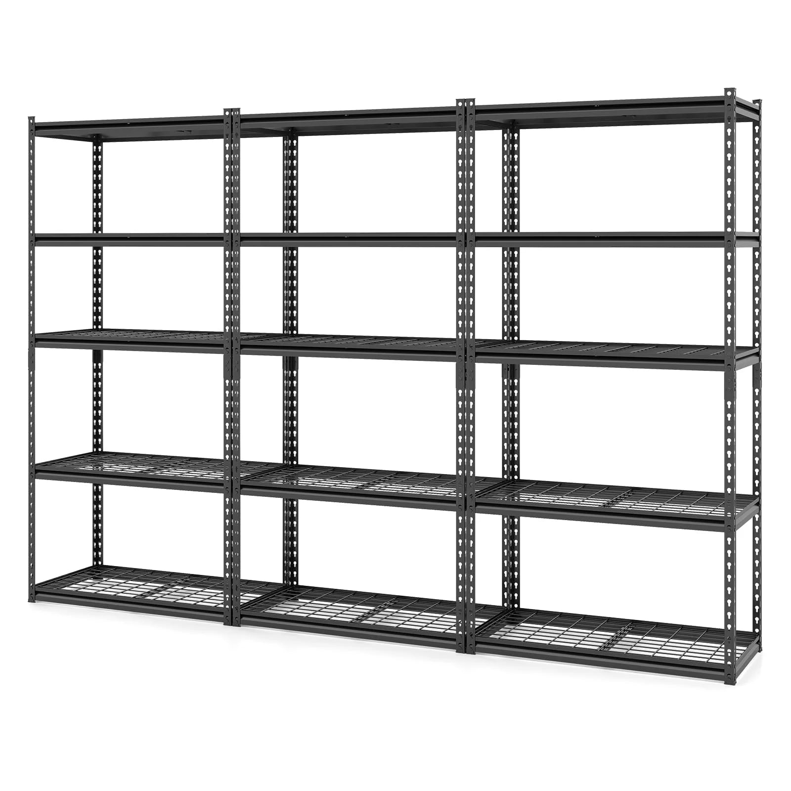 Tangkula 5-Tier Metal Storage Shelves(36"L x 18"W x 72"H)