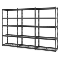 Tangkula 5-Tier Metal Storage Shelves(36"L x 18"W x 72"H)