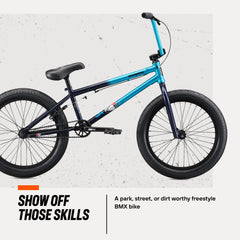 Mongoose Legion L80 Freestyle BMX Bike, 20" Wheels, Ages 8 and up, Teal