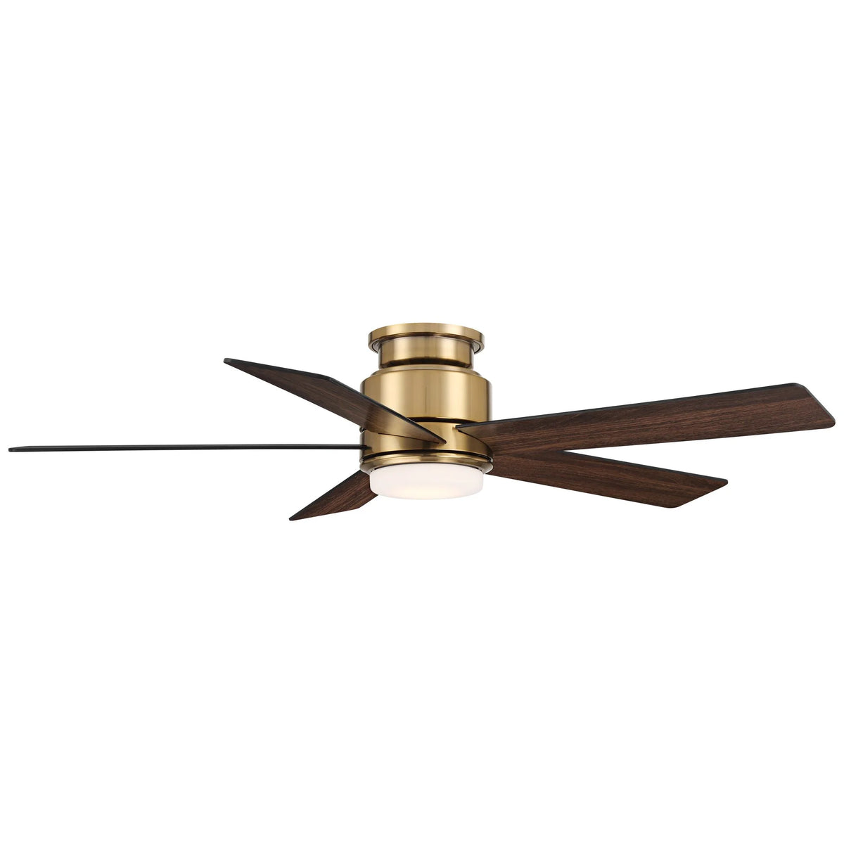 Casa Vieja 52" Grand Palm Indoor Outdoor Ceiling Fan 5 Blade LED Light Remote Control Soft Brass Finish Bedroom Hugger Damp Rated