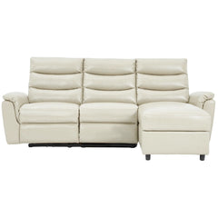 AECOJOY Power Reclining Sectional Sofa, PU Leather Sleep Sofa Bed with Storage Chaise