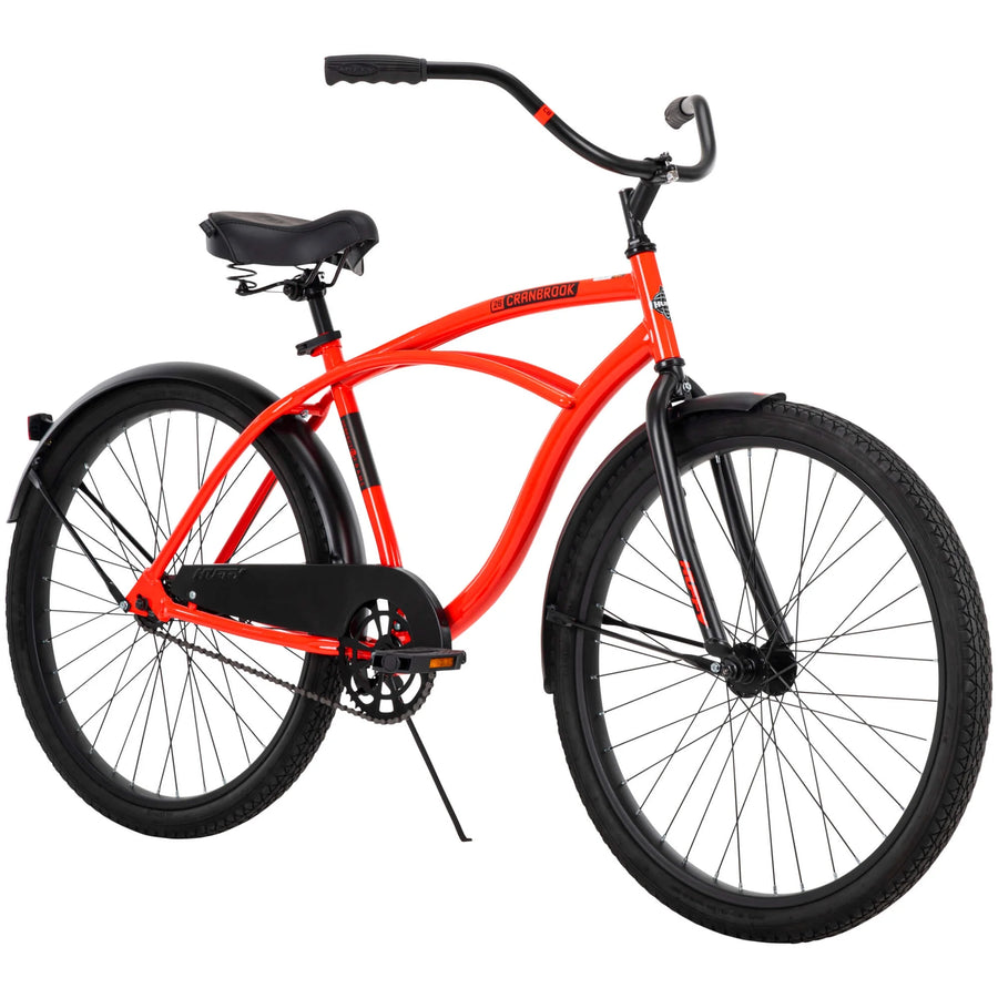 26 In. Cranbrook Men'S Classic Beach Cruiser Comfort Bike, Red