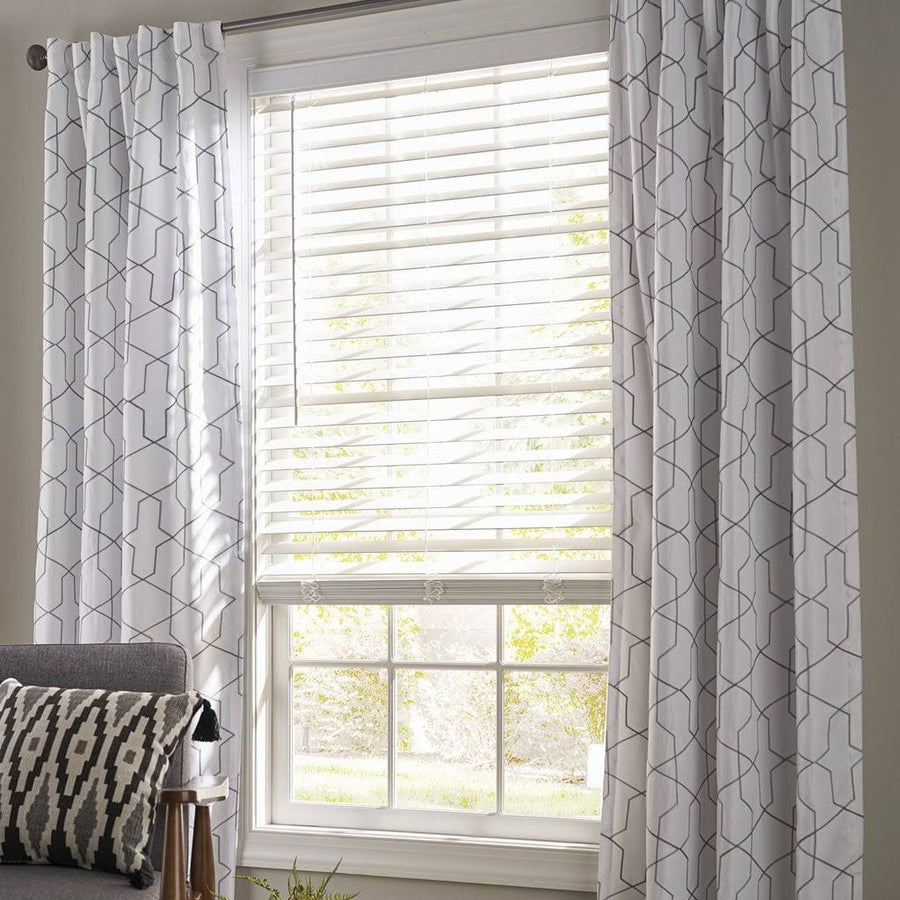 Better Homes & Gardens 2-Inch Cordless Faux Wood Horizontal Window Blinds, White, 23x64, Size: 23 inchw x 64 inchLarge