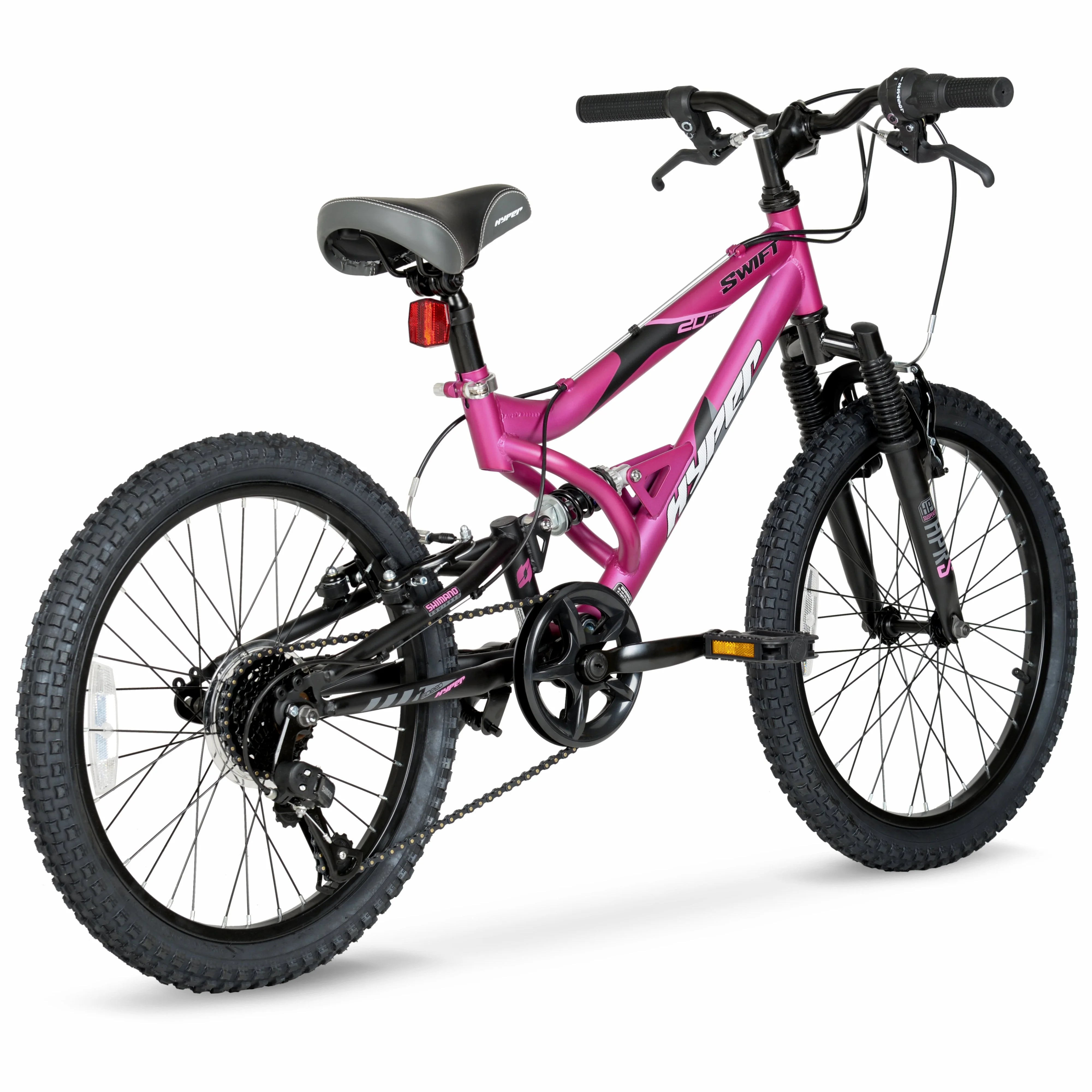 20" Hyper Swift Mountain Bike, Magenta, Youth, Age Group 8 - 13 Years