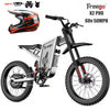 Freego X2pro 6000W(Peak)Motor 60V 30ah Battery Electric Motorcycle for Adults, Electric Dirt Bike Teens, 50MPH Off Road Electric Bicycle, 19x2 Full Suspension/Four - Piston Hydraulic Brake UL2849