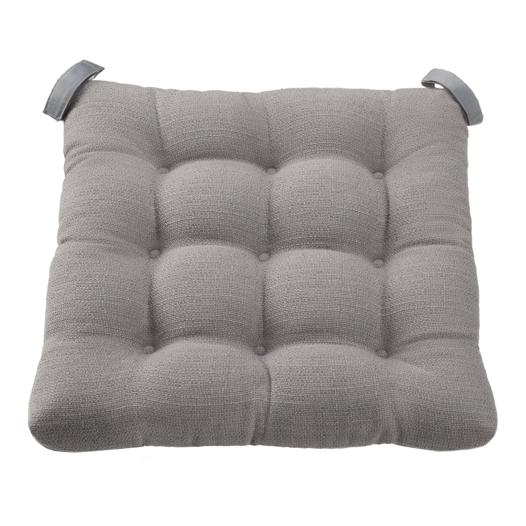 Mainstays Gray Color Textured Chair Seat Pad Chair Cushion - Each