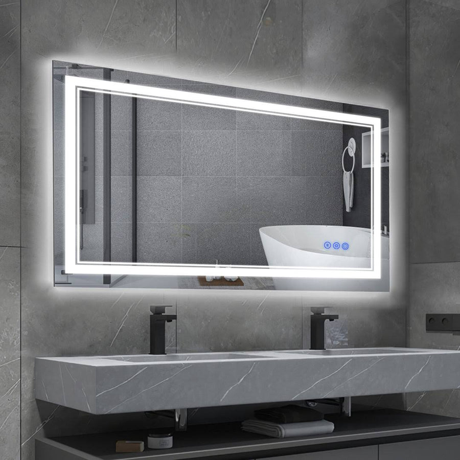 Hedwige Timing Function LED Anti-Fog Bathroom / Vanity Mirror Brayden Studio Size: 24" x 40"