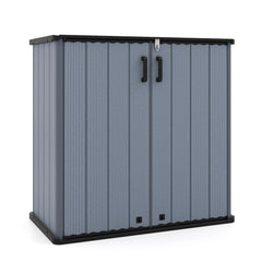 Tangkula 23.5 Cu.ft Outdoor Storage Box with Floor & Lockable Door