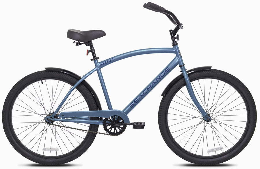 27.5" Kent Bicycles Male Sea Change Beach Cruiser Bike, Metallic Blue, Ages 13+